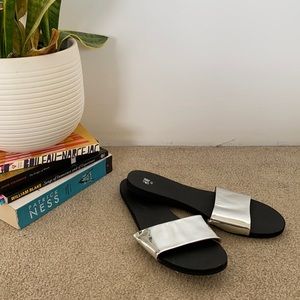 Reflective sandals! Never worn! Tag still attached.